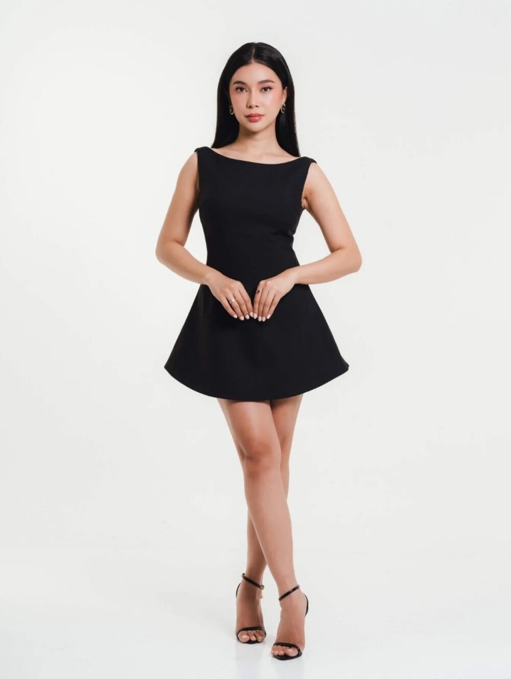 Boat Neck Mini Dress NWT